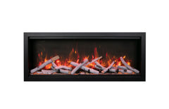 Symmetry Bespoke - 74” Indoor / Outdoor Electric Built In Fireplace - BlazeElectrics