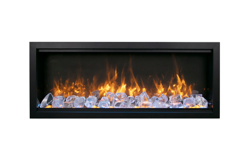 Symmetry Bespoke - 60” Indoor / Outdoor Electric Built In Fireplace - BlazeElectrics