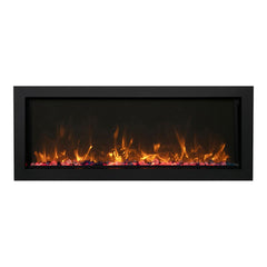 Amantii Panorama Series 50-In Extra Slim Built-In Electric Fireplace - BlazeElectrics
