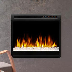 Dimplex 28-in Multi-Fire XHD Pro Plug-In Electric Fireplace with Acrylic Ice & Driftwood - BlazeElectrics