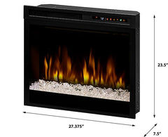 Dimplex 28-in Multi-Fire XHD Pro Plug-In Electric Fireplace with Acrylic Ice & Driftwood - BlazeElectrics