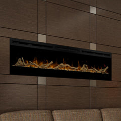 Dimplex Prism 74-In Electric Fireplace w/ Driftwood Log Set - BlazeElectrics