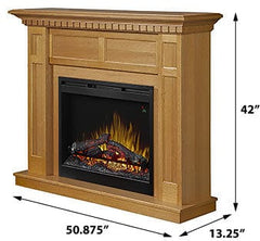 Wilson Electric Fireplace Mantel Package in Rift Oak - BlazeElectrics